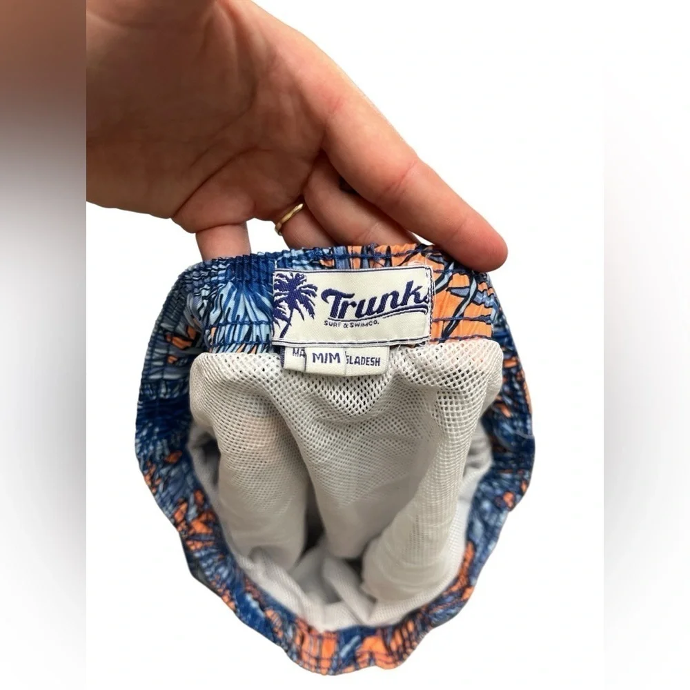 Trunks blue floral swim trunks - Picture 3 of 3